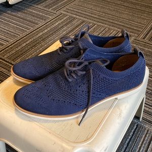 Navy Blue Oxford Shoes